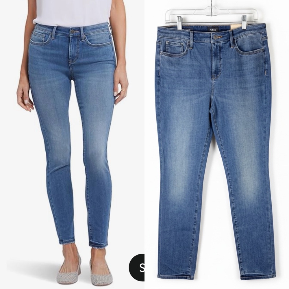 NYDJ Women's Ami Skinny Jeans in Bilbao Crest Size 12